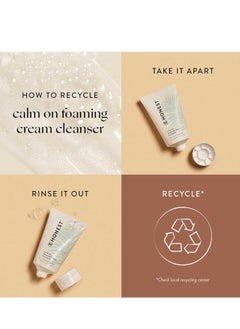 Honest Honest Beauty Calm On Foaming Cream Cleanser for Sensitive Skin | Hyaluronic Acid + Calming Phyto-Blend | EWG Verified, Vegan + Cruelty Free | 4 fl oz  - Image 4