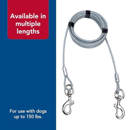 Coastal Pet Titan Giant Cable Dog Tie Out - Heavy-Duty Dog Tie Out Cable - Cable Tie Out for Dogs up to 150 lbs - Rust-Resistant Pet Tie Out Cable - Quality Dog Supplies - 15' - Image 5