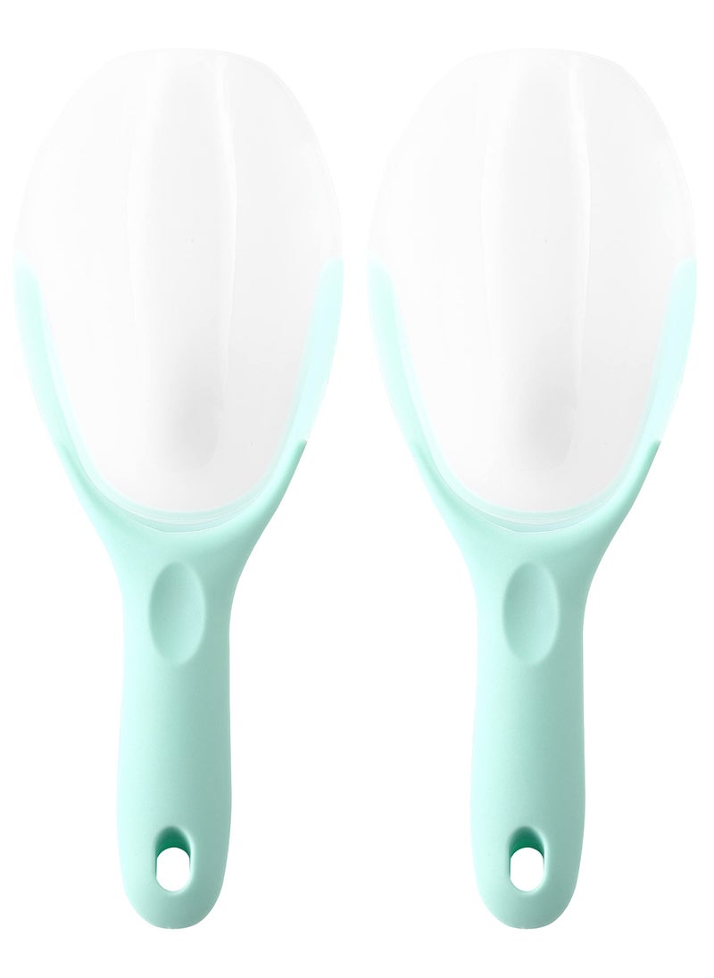Spring Chef Spring Chef Magnetic Ice Scoop for Freezer  Multifunctional BPAFree FlexiPlastic Scoops for Dry Goods with Comfortable Handle  Scoopers for Food Ice Machine Flour Popcorn  Set of 2  Mint 