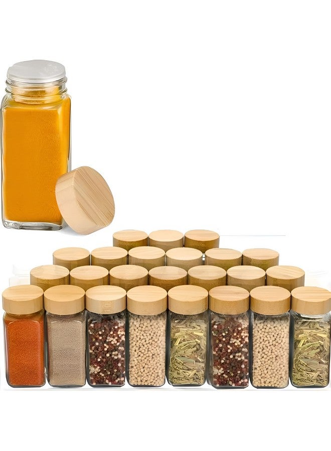 WHISKET-100 Ml|Glass Spice Jars With Lids,Spices & Seasonings Sets Organizer Spice Containers, Airtight Food Canisters, Black - Image 1