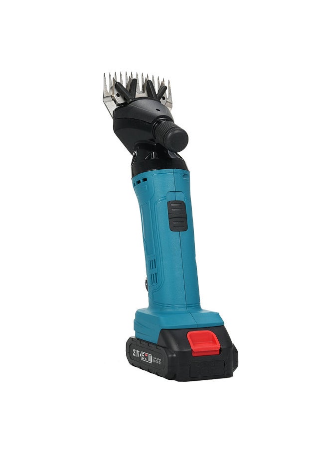Generic Electric Sheep Shears 500W 2400RPM Professional Rechargeable Shearing Clipper 21V with 6 Speed for Shaving Fur Wool in Sheep Goat Cattle and Other Farm Livestock with 2 Lithium Batteries  - Image 4