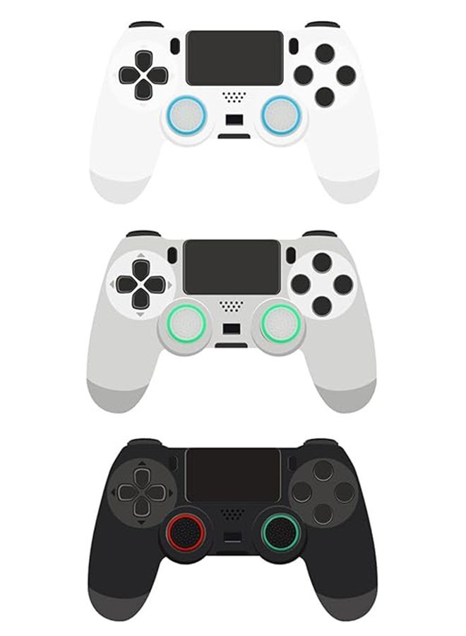 An 6 Pairs Thumb Grips Silicone, Analog Controller Joystick Thumb Stick Cap, Two-Color Handle Silicone Cap, Compatible with PS5 PS4 PS3 PS2 Xbox 360 Xbox One Controllers - Image 2