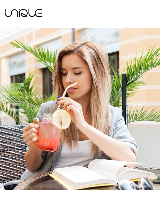 Unique 5PCS Silicone Straw Tips for 8-10mm Reusable Straws, Soft Rubber Straw Covers & Toppers - Flexible Mouthpiece Sleeves for Metal & Glass Straws for 30-40 oz Tumblers, Silicone Extender Tipings - Image 4