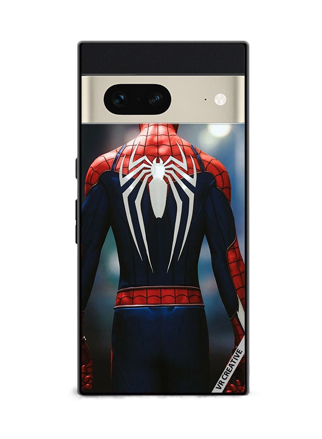 VR CREATIVE Protective Case Cover For Google Pixel 7 Spiderman Back Design Multicolour - Image 1