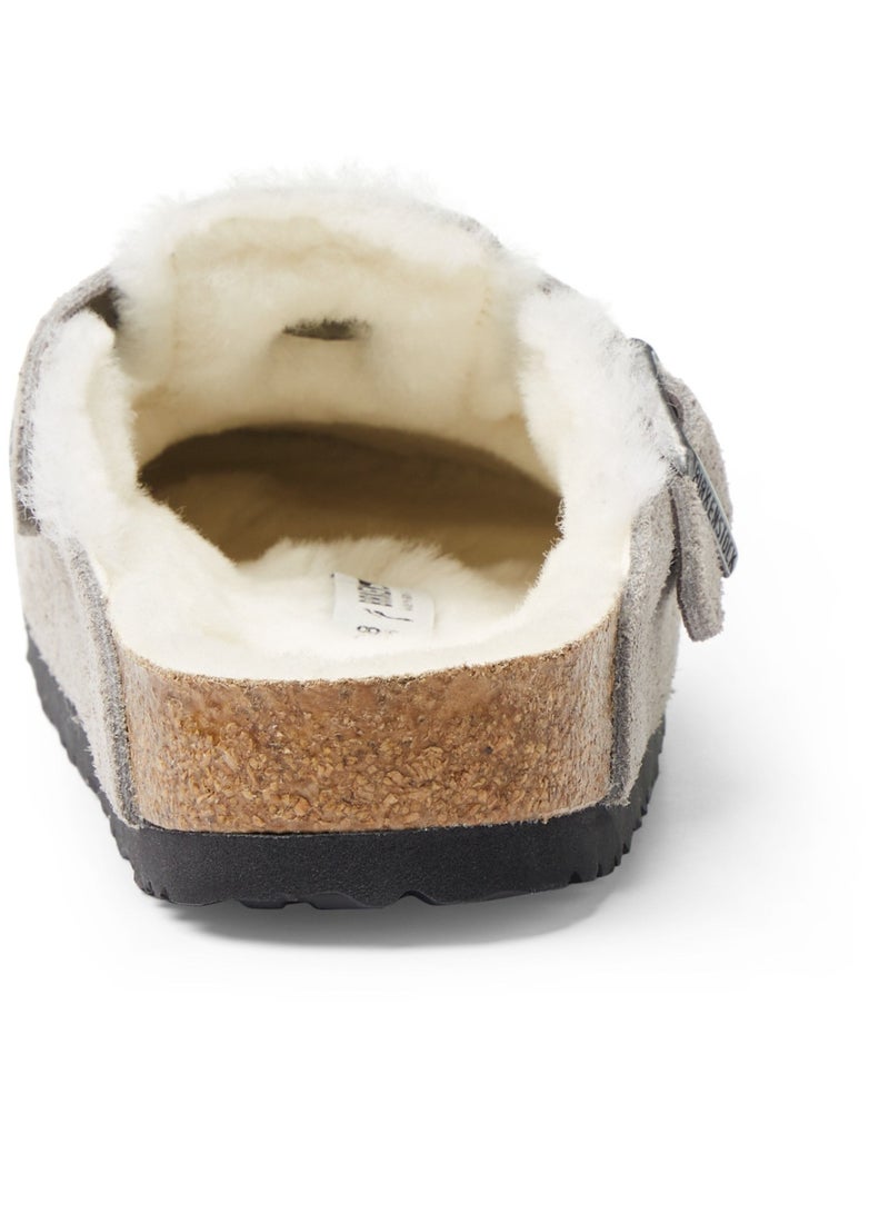 Birkenstock Boston Clogs, Suede Shearling - Image 2