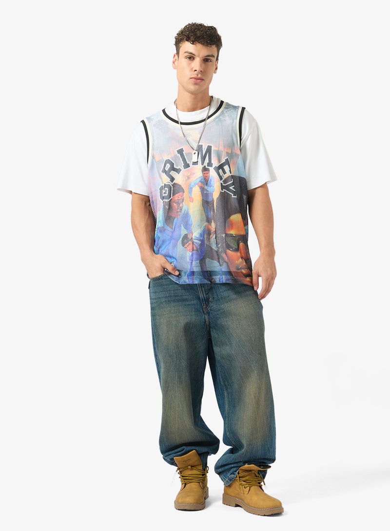 Grimey 100 Miles Relaxed Basketball Jersey - Image 4