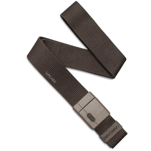 Arcade Belts Adventure Mag Aero Unisex Belt Heavy Duty Stretch Metal Free Buckle Medium Brown - Image 1