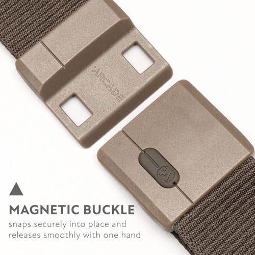 Arcade Belts Adventure Mag Aero Unisex Belt Heavy Duty Stretch Metal Free Buckle Medium Brown - Image 3