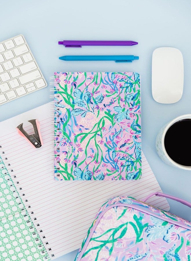 Lilly Pulitzer Hardcover Mini Spiral Notebook, 8.5" x 6.5" Small Journal with 160 College Ruled Pages, Secret Escape - Image 5
