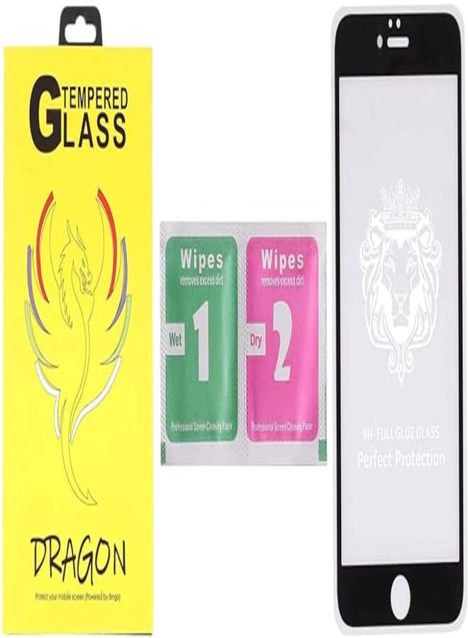 Dragon Anti-Fingerprint 5D Glass Screen Protector for Apple iPhone 6 Plus - Black