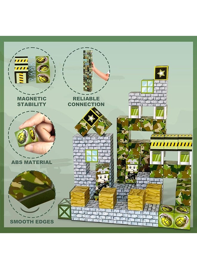 Beauenty 100PCS Blocks for Boys & Girls Age 3-8 STEM Montessori Sensory Toys for Toddlers Gifts for 3+ Years Old Kids 2CM Building Cubes Must Haves Construction Toys (style 3) - Image 4