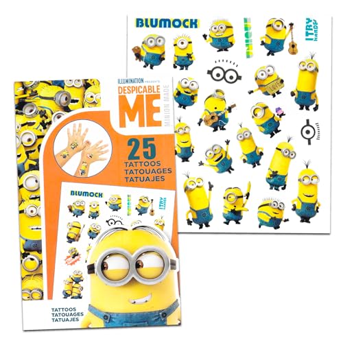 Minions لعبة بطاقات المينيون المتفجرة - حزمة تشمل لعبة لوحية، ملصقات مينيون، وشم - Image 3