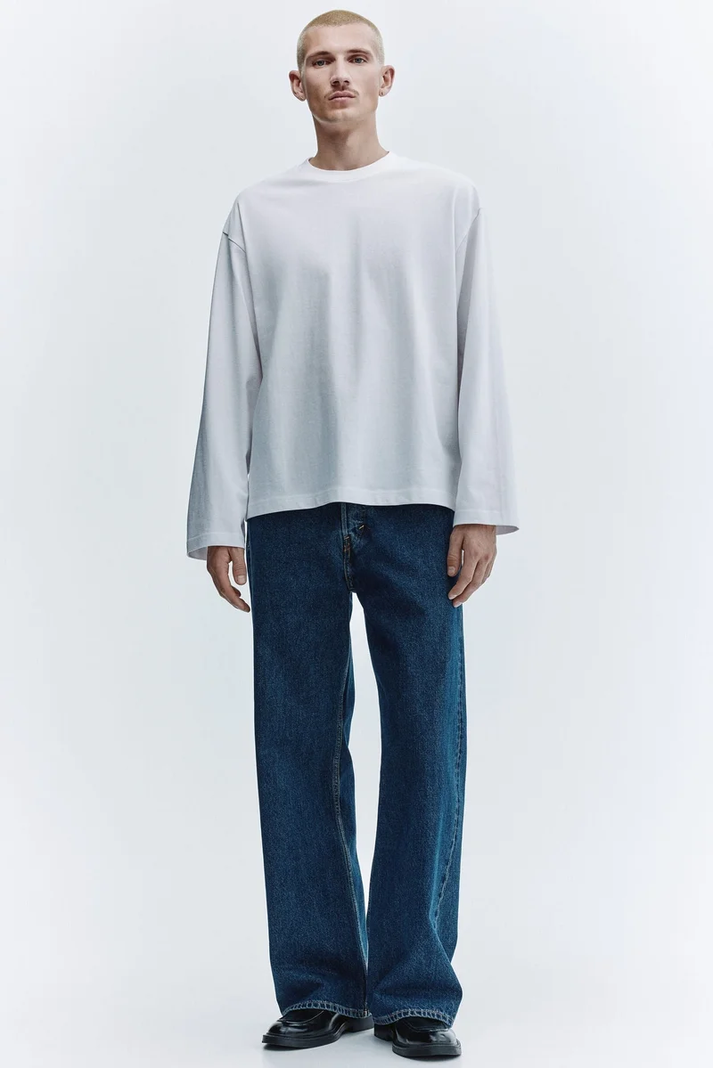 H&M Oversized Fit Long-sleeved jersey top