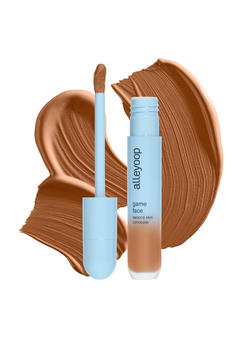 ALLEYOOP Alleyoop Game Face Concealer Makeup, Lightweight to Medium Buildable Coverage Under Eye Concealer, For Blemishes, Crease-proof and Hydrating with Aloe Stem Cell, Smooth Second Skin Finish - Champion 