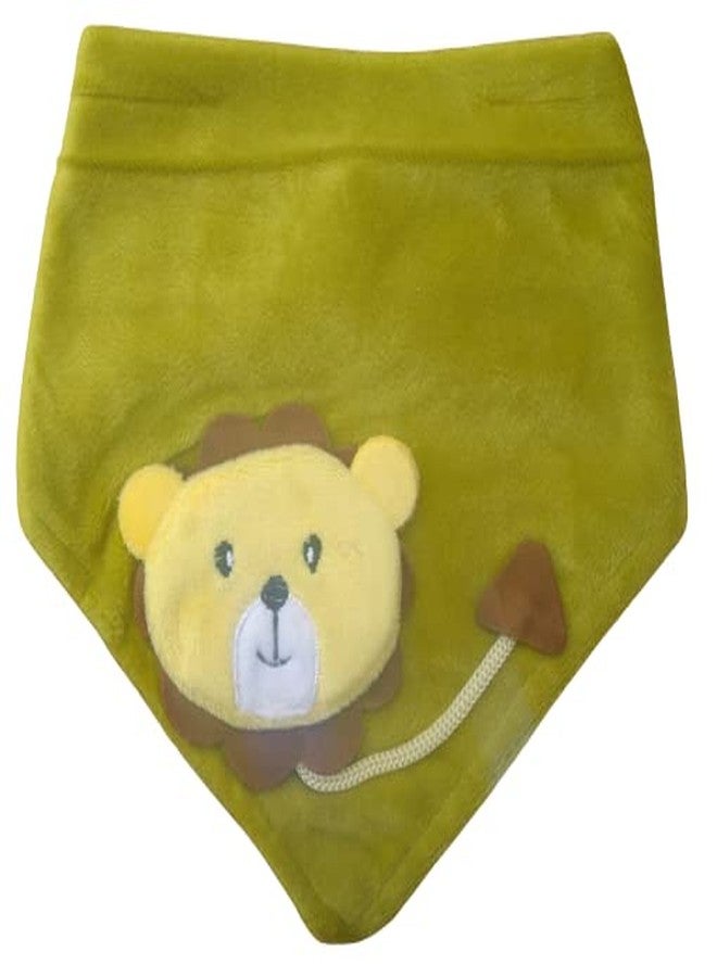 Ganpati Enterprises Multicolored Cotton Baby Bibs with Titch Button | Soft Cotton Washable for Babies Age 0 Month to 12 Months (Pack Of 3- Multicolor_3) - Image 2