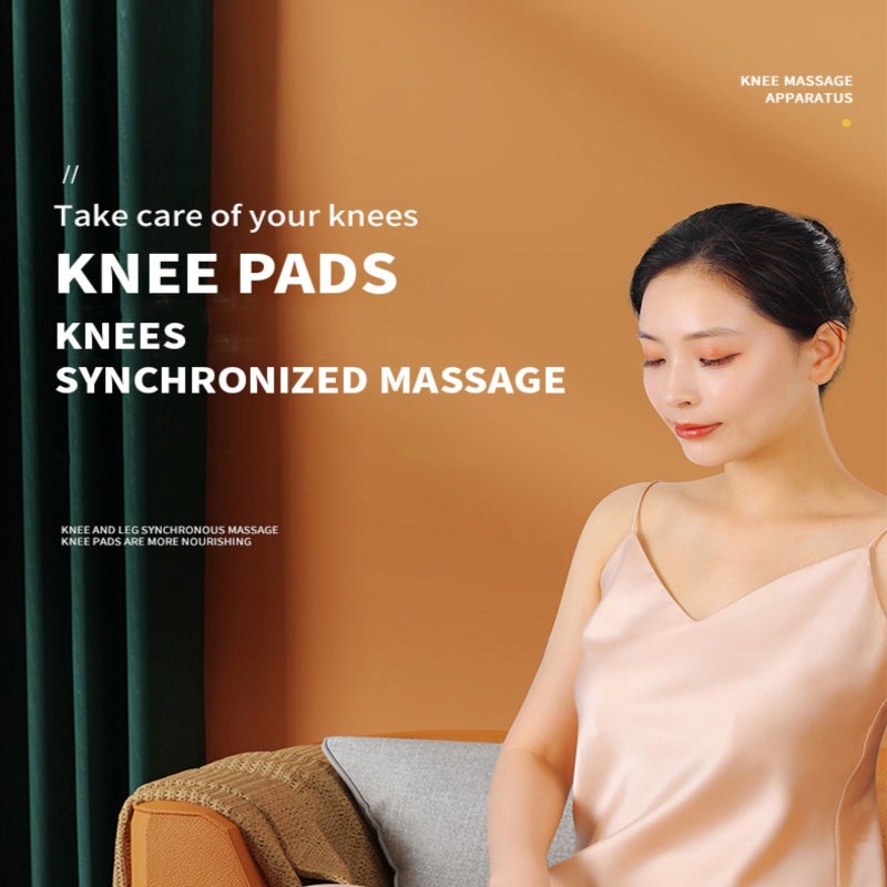 Knee Massager White ABS Material: Dual Heating Vibration Modes - 9 Adjustable Temperature Levels 2400mAh Battery Type-C Charging Heating Therapy for Knee Care Muscle Relaxation Daily Fatigue Relief - Image 5