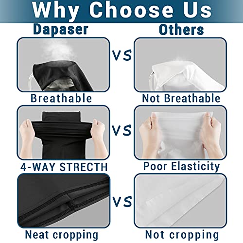 Dapaser 8 Pack Neck Gaiter Balaclava Gator Face Mask UV Protection Breathable Face Bandanas Neck Cover for Men Women - Image 2