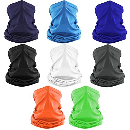 Dapaser 8 Pack Neck Gaiter Balaclava Gator Face Mask UV Protection Breathable Face Bandanas Neck Cover for Men Women - Image 1