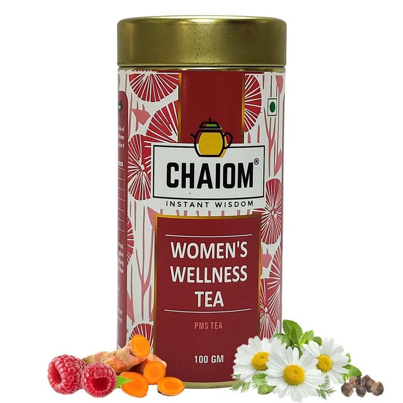 CHAIOM Women Wellness Herbal Tea Tisane - 100gm loose tea - Image 1