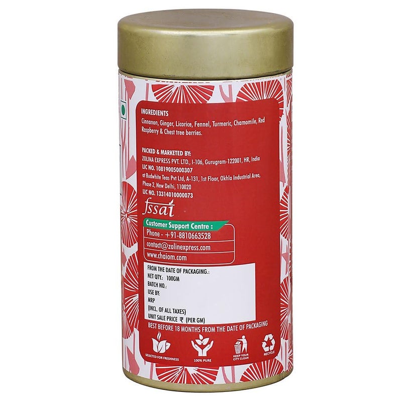 CHAIOM Women Wellness Herbal Tea Tisane - 100gm loose tea - Image 4