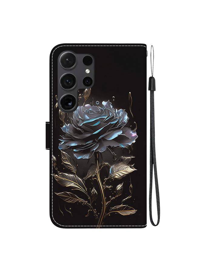 S-TOP Case For Samsung Galaxy S25 Ultra 5G Crystal Texture Colored Drawing Leather Phone Case - Image 3