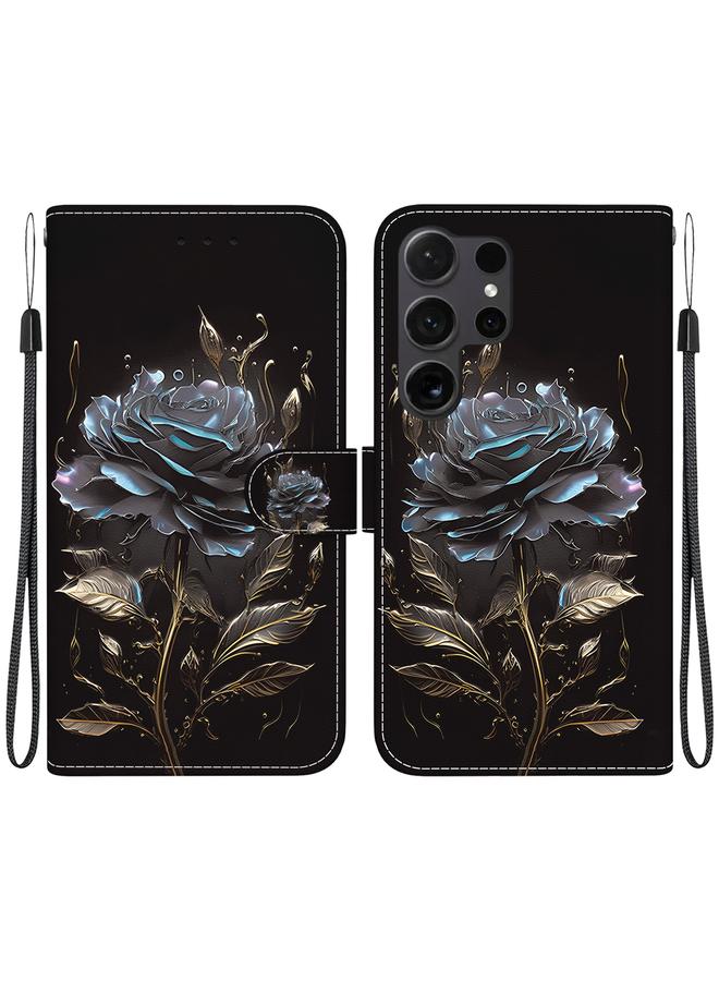 S-TOP Case For Samsung Galaxy S25 Ultra 5G Crystal Texture Colored Drawing Leather Phone Case - Image 1
