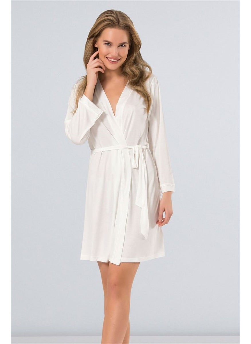 3164 Women's Ecru Plain Dressing Gown -3164 - pzsku/ZE7341BB66AE37B78D3EFZ/45/_/1730376688/9c9fe441-1db8-42dd-83fa-ec2c68b10817