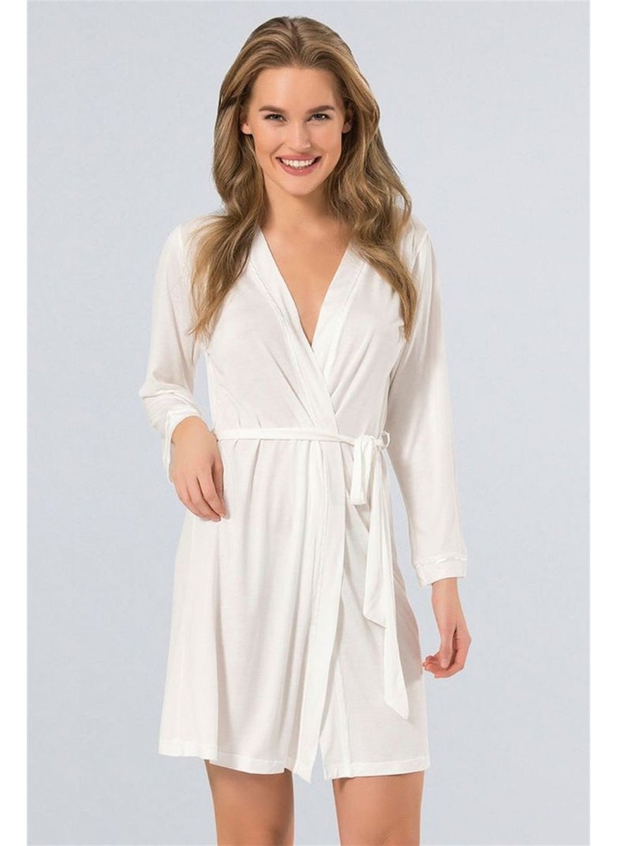 3164 Women's Ecru Plain Dressing Gown -3164 - pzsku/ZE7341BB66AE37B78D3EFZ/45/_/1730376690/7cc622e2-f0fa-4b45-881b-78bb44ca39d6