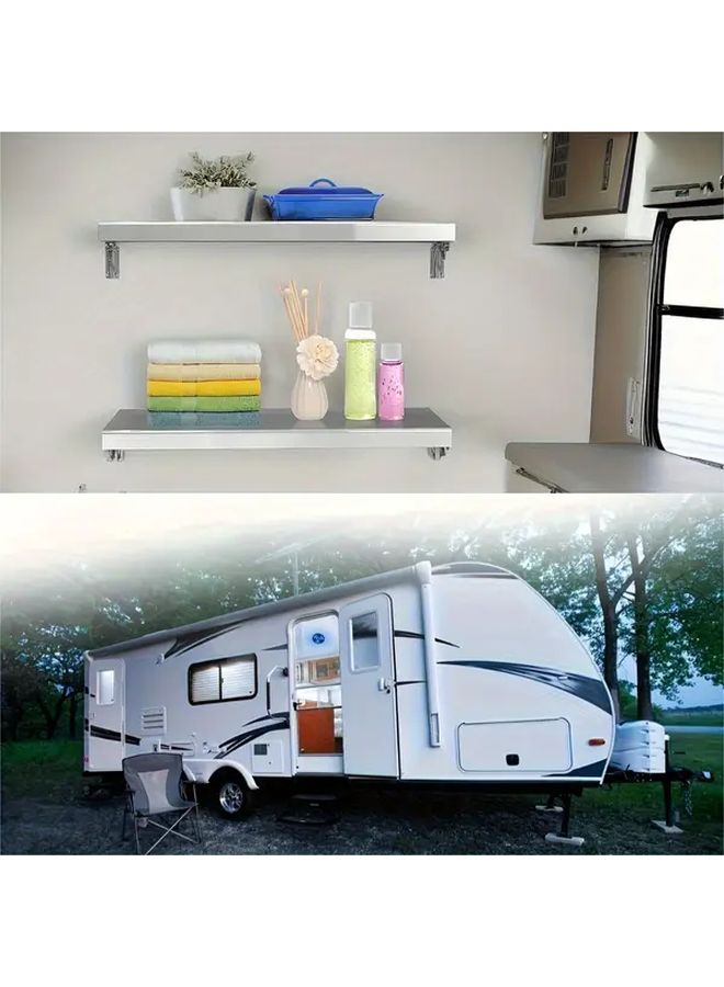 1pc Wall Mounted Folding Table Stainless Steel Bracket For RV And Home Improvement - Image 3