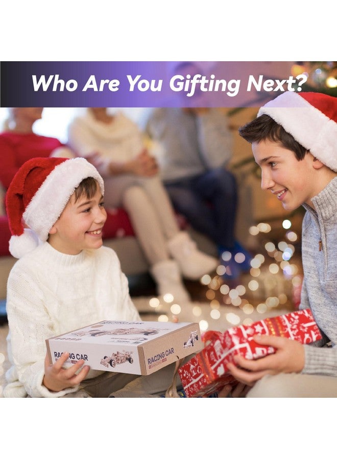 روبوتايم ألغاز ثلاثية الأبعاد للكبار، سيارة سباق خشبية بمقياس 1:18 Lk505، مجموعات بناء نماذج سيارات ميكانيكية خشبية، حرف يدوية رائعة للمراهقين والبالغين، مجموعة بناء النماذج - Image 5