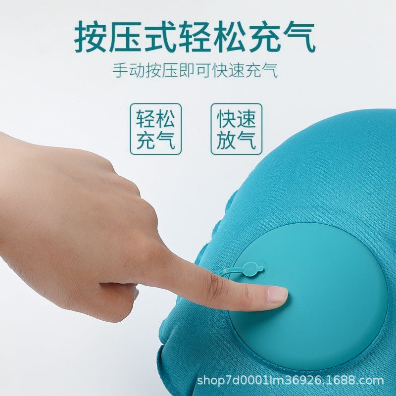 Inflatable Pillow Pressing Inflatable Portable U-Shaped Pillow Neck Pillow Tpu Neck Pillow For Travel And Travel - Image 5