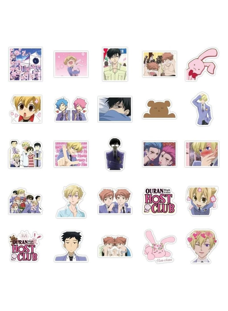 Inder 50pcs Ouran High School Host Club Stickers for Kids Teens Waterproof Vinyl Japaness Anime Stickers - Image 4