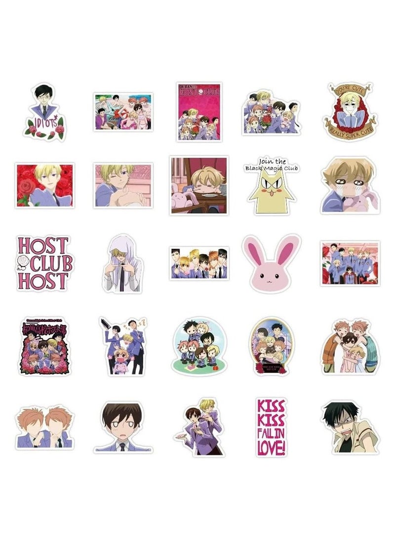 Inder 50pcs Ouran High School Host Club Stickers for Kids Teens Waterproof Vinyl Japaness Anime Stickers - Image 1