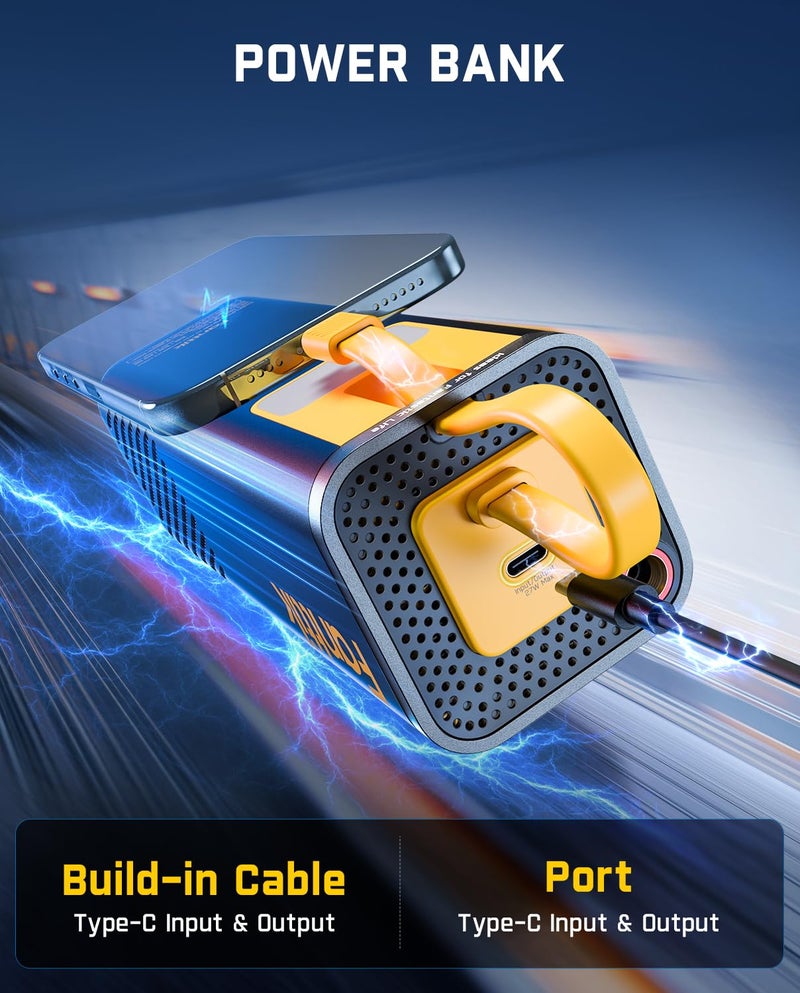 Fanttik X9 APEX Portable Air Compressor for Car Tires, 35s Fast Inflation, 150PSI Cordless Tire Inflator with Light and Power Bank, Suitable for SUV, Sedan, Motorcycle, Bike, Ball - Image 4