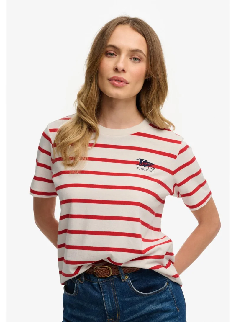 سوبر دراي Heritage Hamptons Stripe T-Shirt