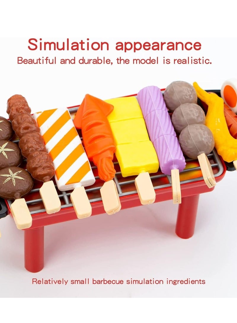 27PC Kitchen Pretend Play Toy Set for Kids - Role Play Cookware & Simulation Barbecue Game for Early Education - Indoor DIY Kitchen Accessories for Boys and Girls - Image 5