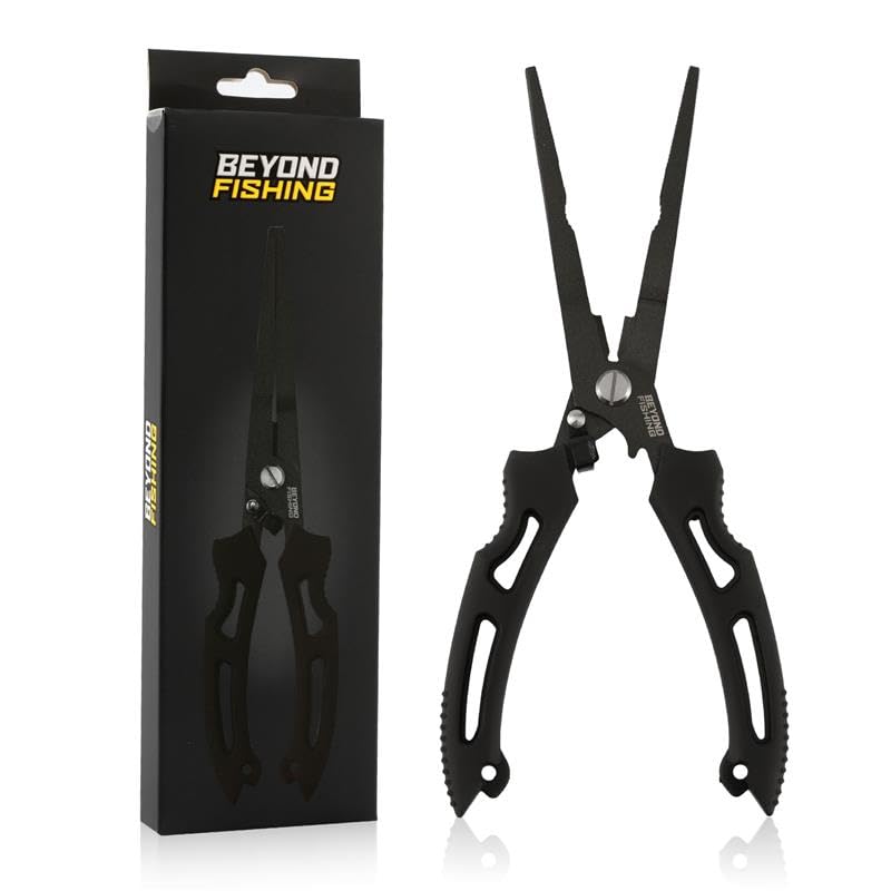 Beyond Braid Beyond Fishing Long Nose Pliers 8.5" - Black - Image 1