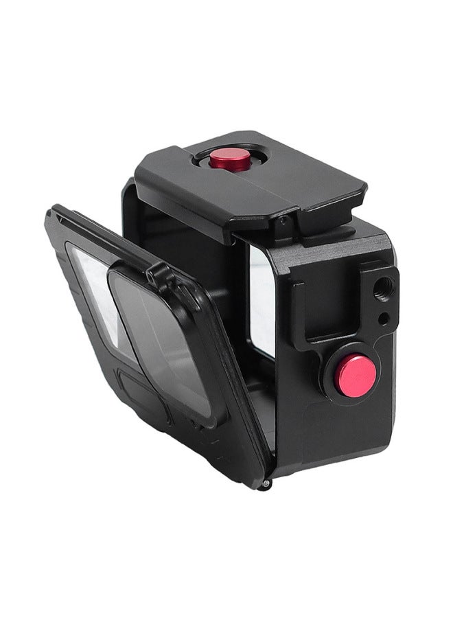 BGNing Aluminum Alloy Sports Camera Deep Sea Waterproof Shell Diving Protective Shell Sports Photography Accessories Cold Boots Extension-color: Deep Sea Waterproof Case + Filter Holder  - Image 4