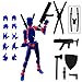 QAONIE Assembly Completed 3D Printed Figure 554inch Dummy13 with Weapon Expansion Set Full Body Mechanical Movable Toy Desk Decoration Dark Blue - Image 3