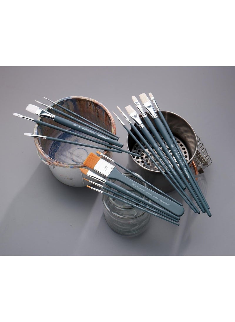 WINSOR & NEWTON Winsor & Newton Short Handle Foundation Brush Set (Pack of 4)  - Image 4