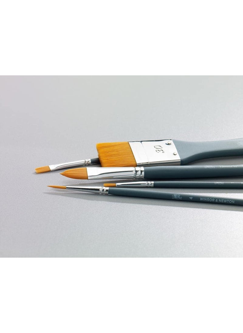 WINSOR & NEWTON Winsor & Newton Short Handle Foundation Brush Set (Pack of 4)  - Image 2