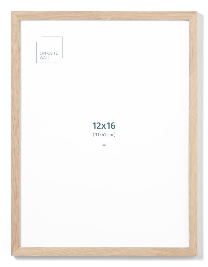 12x16 in Natural Solid Oak Wood Picture Frame Lightweight Versatile Shatterproof Wall Hanging Poster or Photo Frame Wall Decor for Office Gallery Home