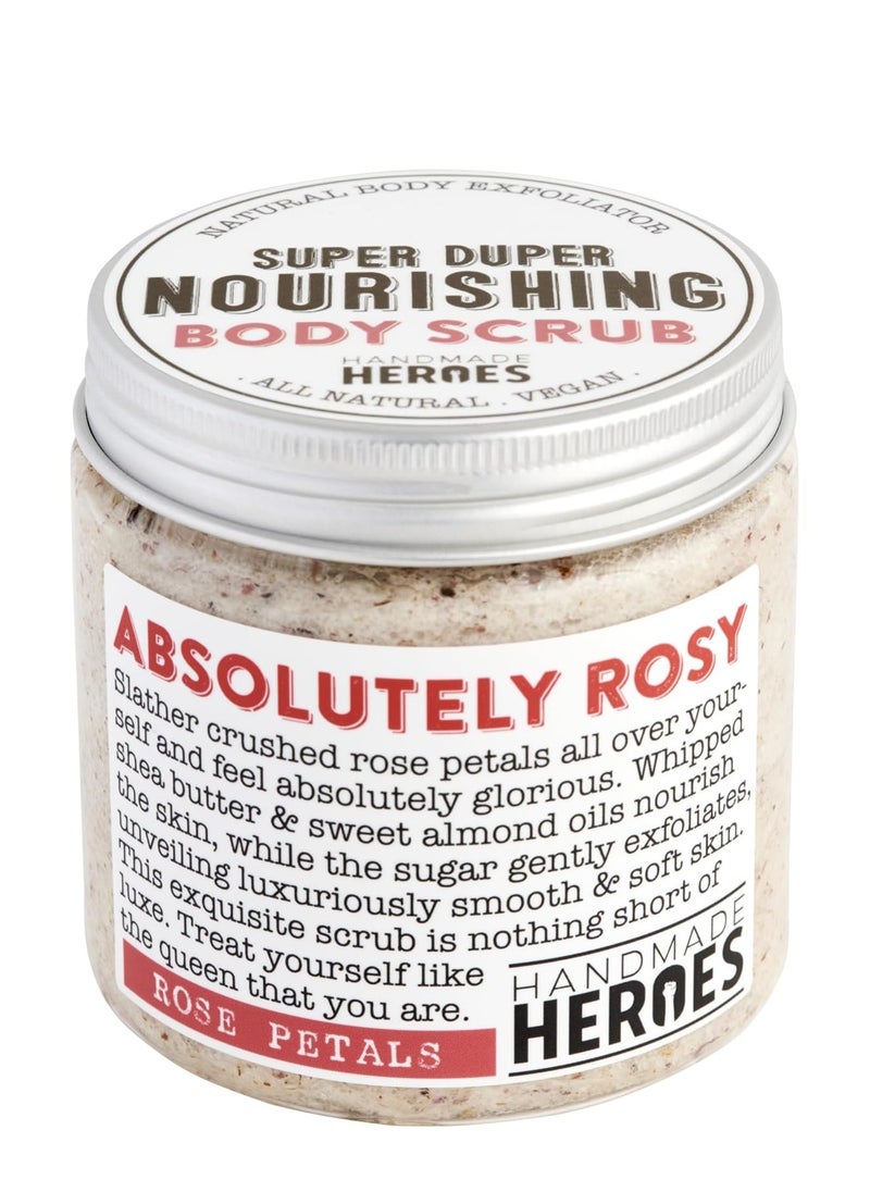 All Natural Vegan Rose Body Exfoliator | Super Duper Nourishing Body Scrub | Best Body Polish to Exfoliate & Moisturize Skin - pzsku/ZE734840C3F3C9CB2AE0BZ/45/_/1740059039/668f5449-5747-486b-b1c0-bb3d925a793d