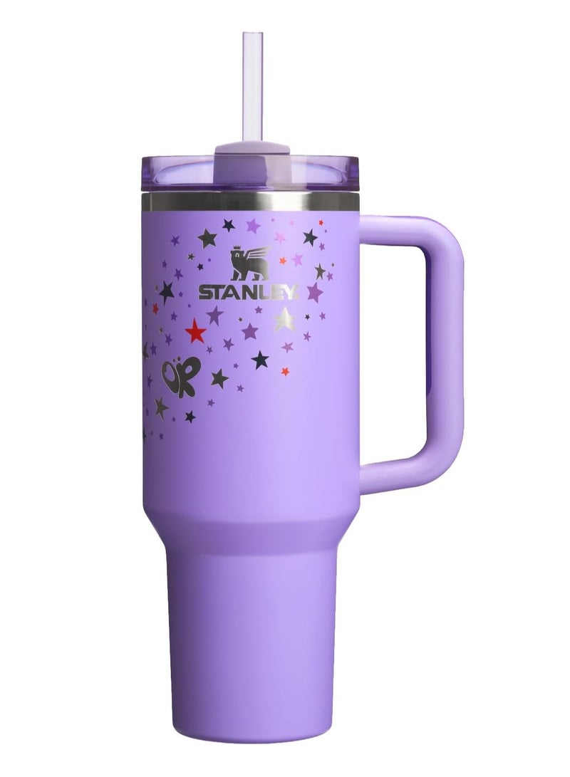 Stanley Quencher H2.0 Tumbler with Handle and Straw 40 oz Flowstate 3 Position Lid Cup Holder Compatible for Travel Insulated Stainless Steel Cup - Image 1