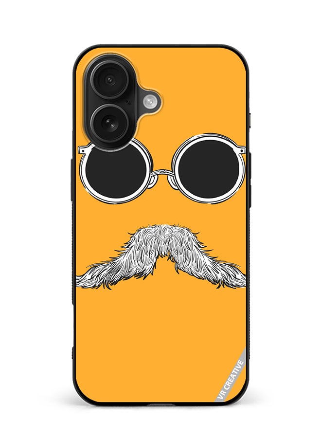 VR CREATIVE Protective Case Cover For Apple iPhone 16 Plus Baba Mustaches Design Multicolour