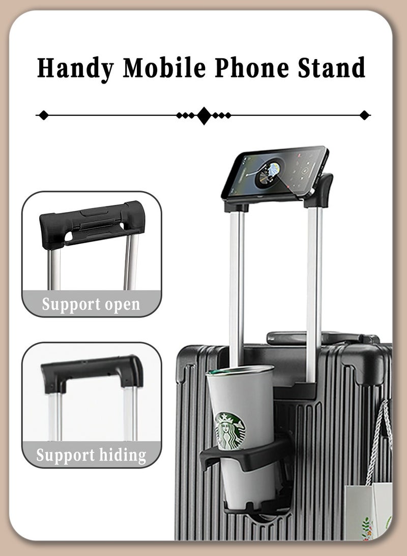 Moovant 20 Inch Fashion Premium Travel Luggage Suitcase, with Dual USB Charger Port and Digital Combination Lock, Front Opening, Multifunctional Fly Boarding Suitcase, for 3-5 Days Travel, PC Material, Black - Image 5
