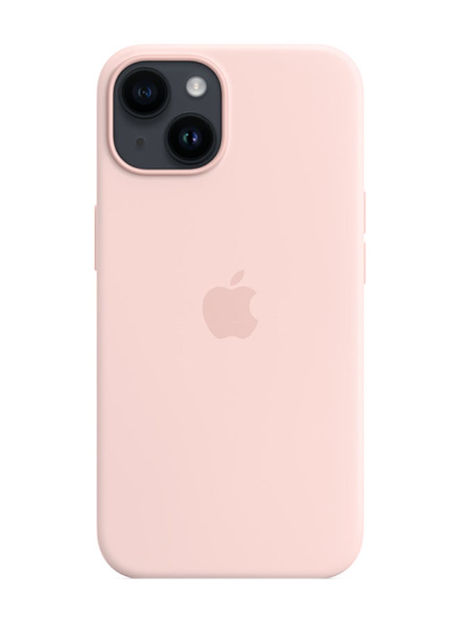 Apple iPhone 14 Silicone Case with MagSafe Chalk Pink - Image 2