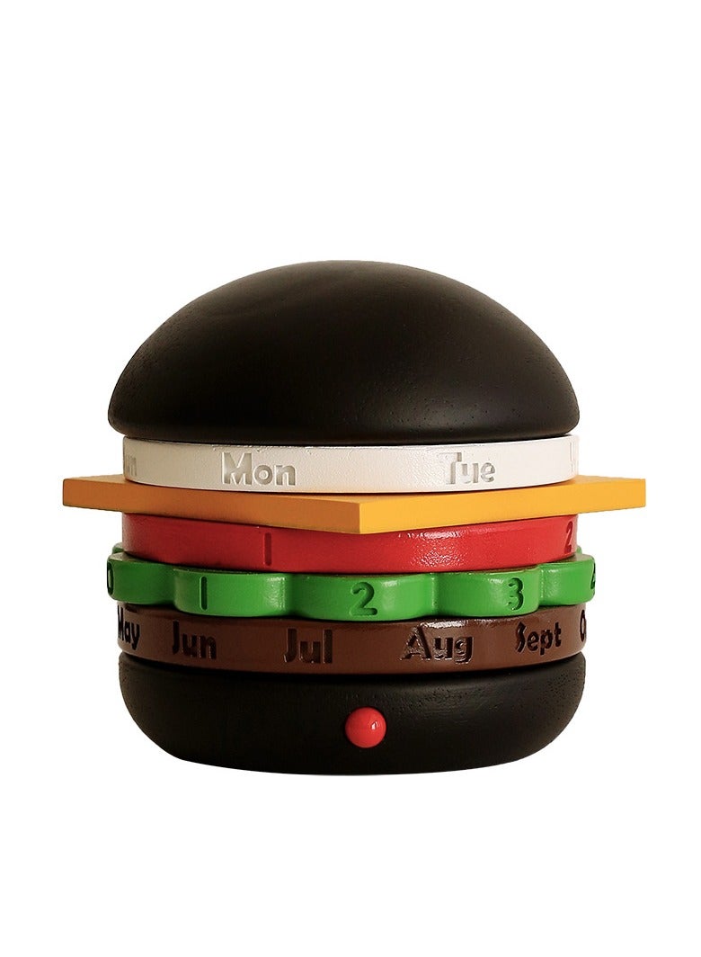 general Hamburg Calendar Object Gift Bedroom Bedside Anniversary Valentine's Day Gift Perpetual Calendar Desk Calendar Rotating Calendar - Image 2