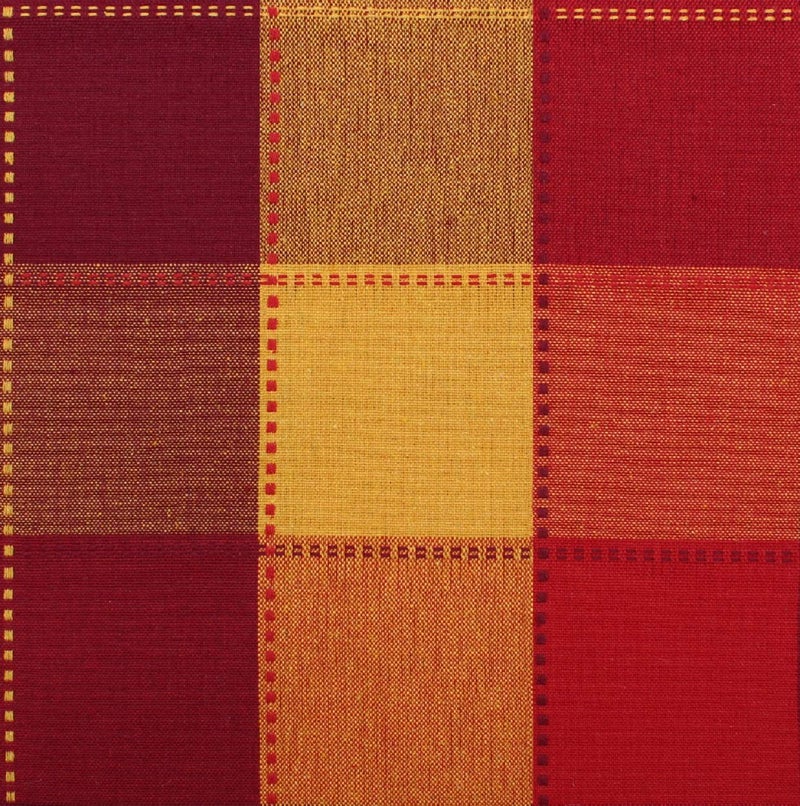 Airwill 100% Cotton Checkered Pattern Flap Pillow Covers (46x69cm)(Red, Yellow, Pack of 2 Pieces) - Image 4