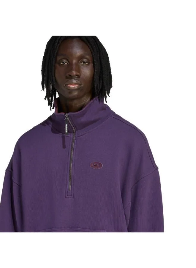90s ALTERNATIVE SPORT HALF ZIP GRAPHIC FLEECE SWEAT
